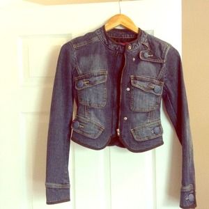 REDUCED BCBG MAXAZRIA crop jean jacket