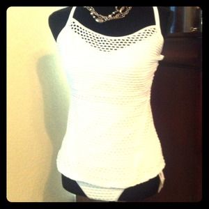 White Kenneth Cole New York bathing suit