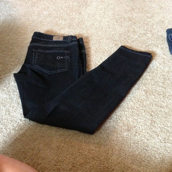 Never worn dark wash straight leg