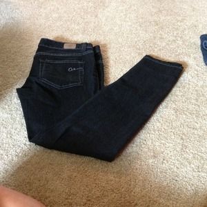 Never worn dark wash straight leg