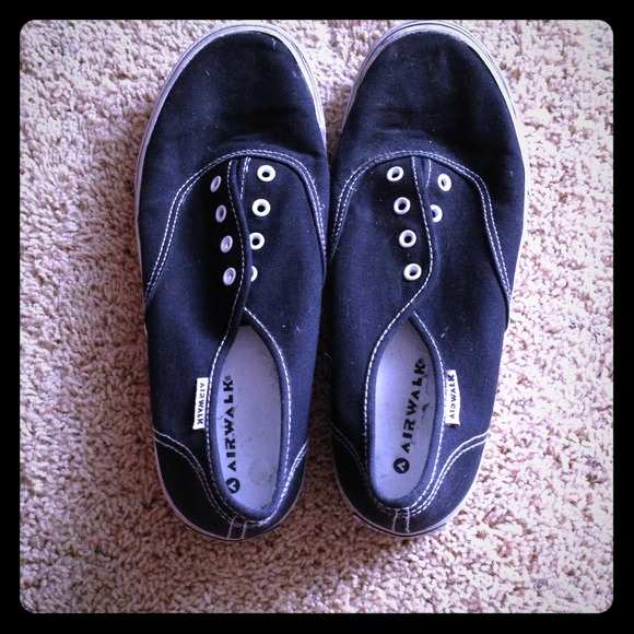 Black slip on shoes