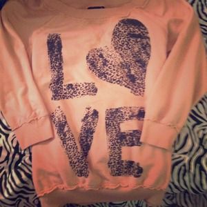 Wet seal  3 quarter length sleeves cheetah  print