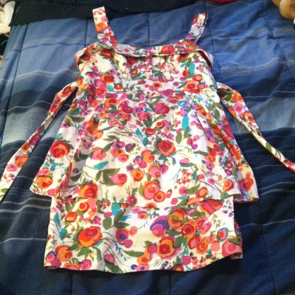 Floral peplum dress