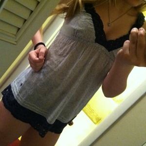 Abercrombie tank top navy blue