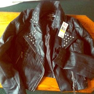 Ecko unlimited studded motorcycle jacket. NWT