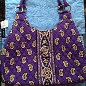 🌷Vera Bradley simply violet large hobo🌷
