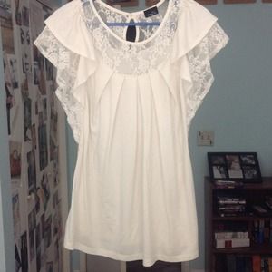 Lace detail tunic