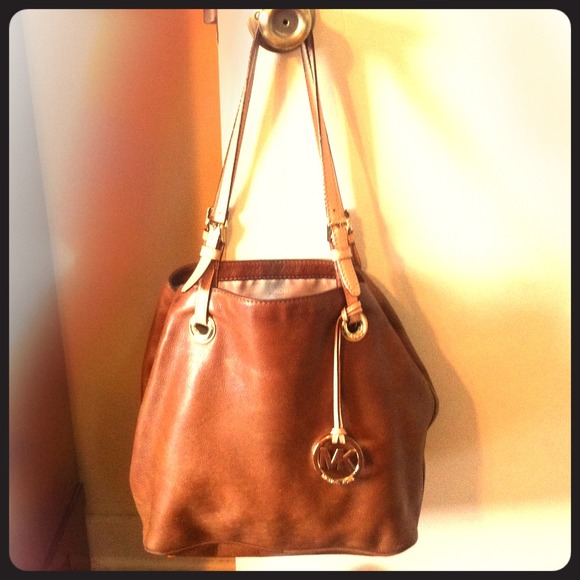 Michael kors purse  tan leather