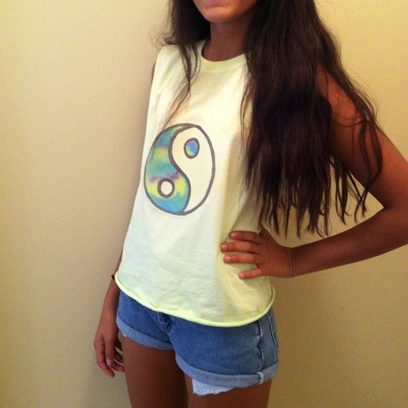 Yin Yang Muscle Tee *tumblr inspired*