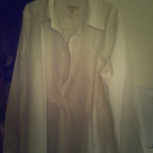 White shirt size L. Coldwater Creek. Long sleeve.