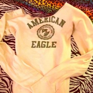 American eagle off shoulders top long sleeve
