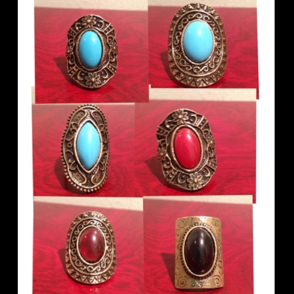 ⛔SOLD⛔cocktail rings! All adjustable sizing!