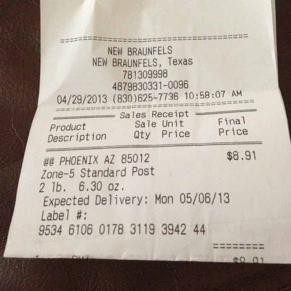 Proof of shipment!