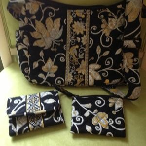 Vera Bradley purse, wallet and zippered pouch