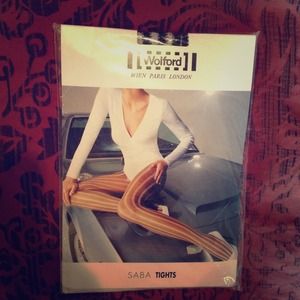 New Wolford summer tights black & white Medium