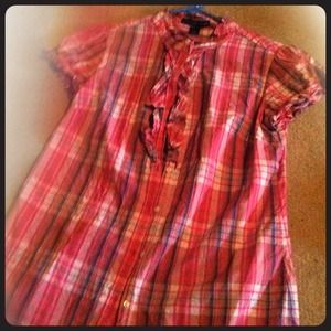 Pink gap short sleeve blouse