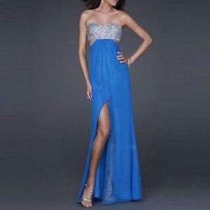 REDUCED 2013 New Unique Sexy Backless Formal Gown