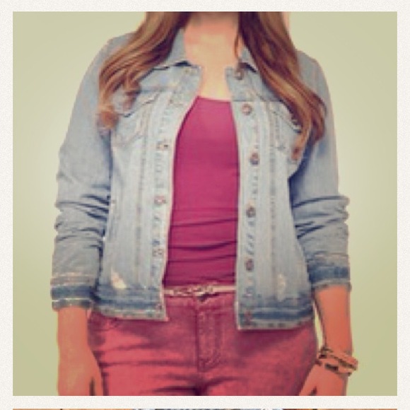 Jean jacket plus size😘😘😘❤