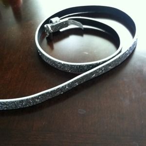 Sparkly silver belt