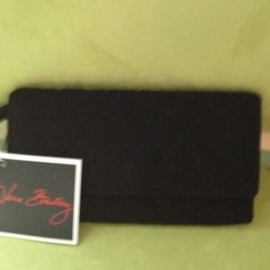 Vera Bradley black microfiber wallet  - brand new