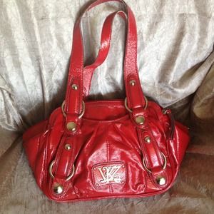 Red Kathy Van Zeeland purse