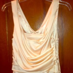 Pale pink tank top with side zipper