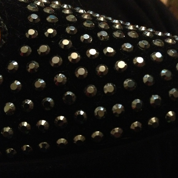 Studded Black Flats - Picture 3 of 3
