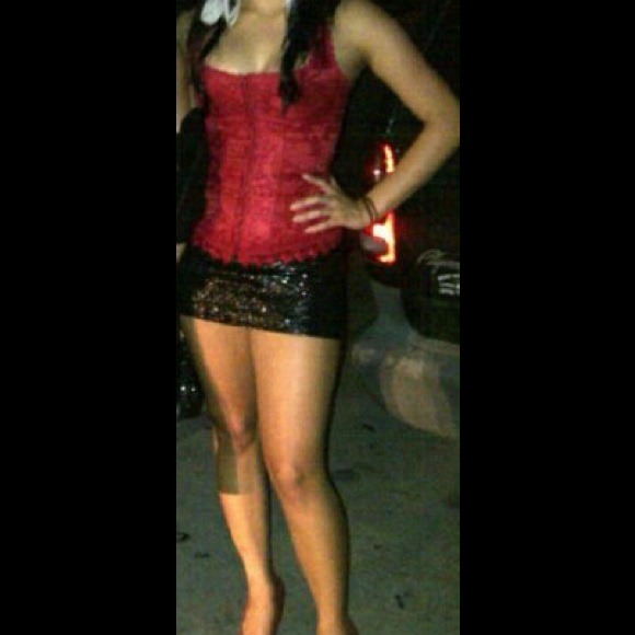 Red corset only worn once