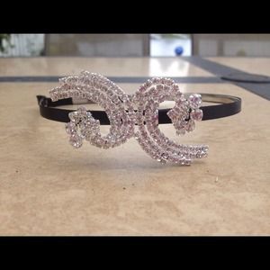 Black Crystal Statement Headband