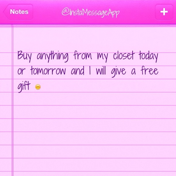 Free gift with purchase :)))