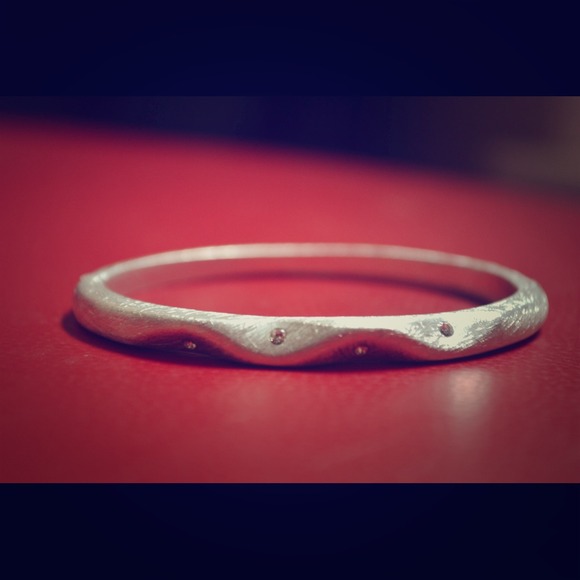 Silver with accent bracelet