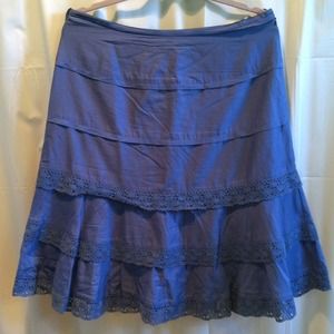 Dress Barn Blue Skirt