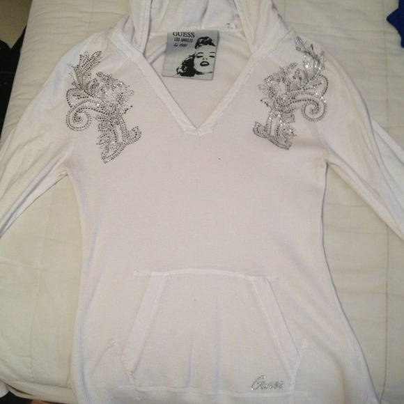 GUESS HOODED SHIRT. NEVER WORN!