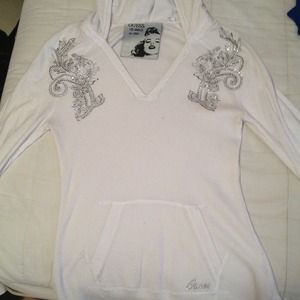 GUESS HOODED SHIRT. NEVER WORN!