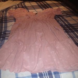 Pretty pink shear dress never worn