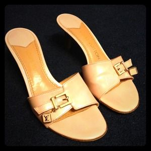 Louis Vuitton Nude Pink Dice Mules 💖price drop