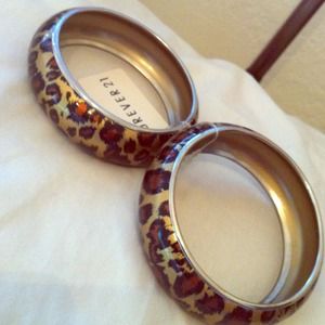 Cheetah print bangles!