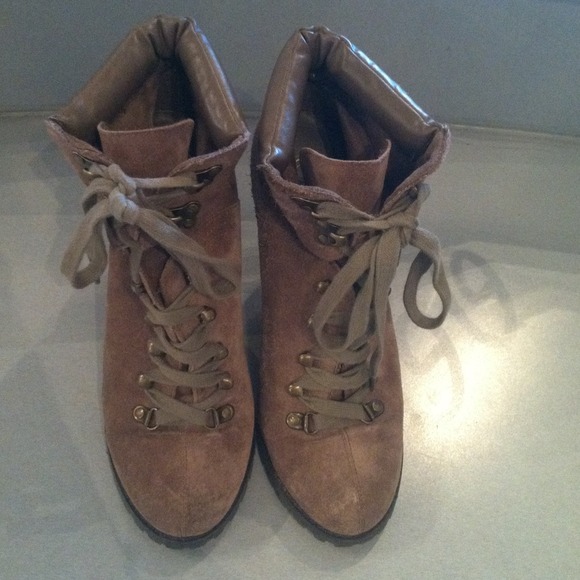 Jessica Simpson suede hiker booties