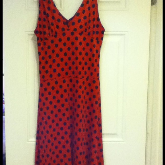 Rockabilly Red/Black Polkadot Dress - Picture 2 of 4