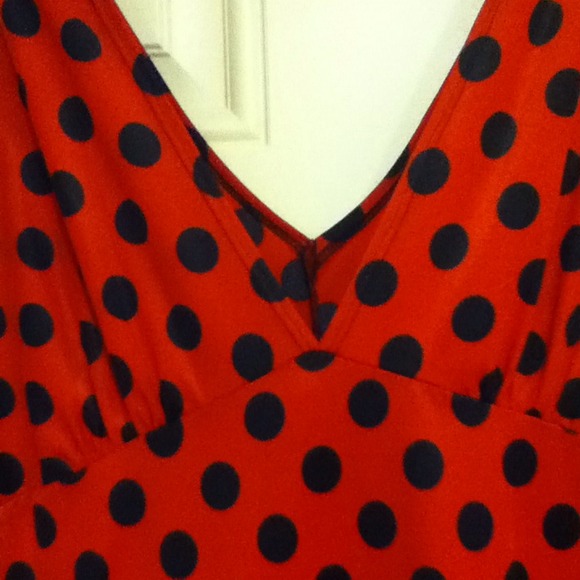 Rockabilly Red/Black Polkadot Dress - Picture 4 of 4