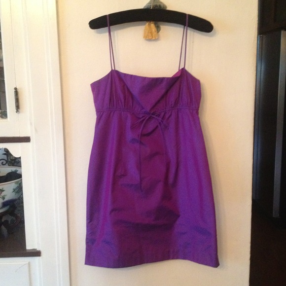 Bloomingdale's Purple Silk dress by Shelli Segal