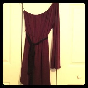 💥Traded💥Plum One Sleeve Beautiful Dress