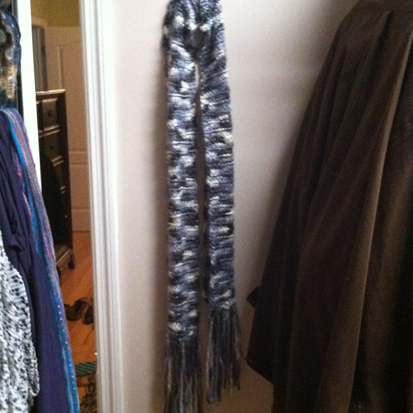 Cute silver and gray winter scarf