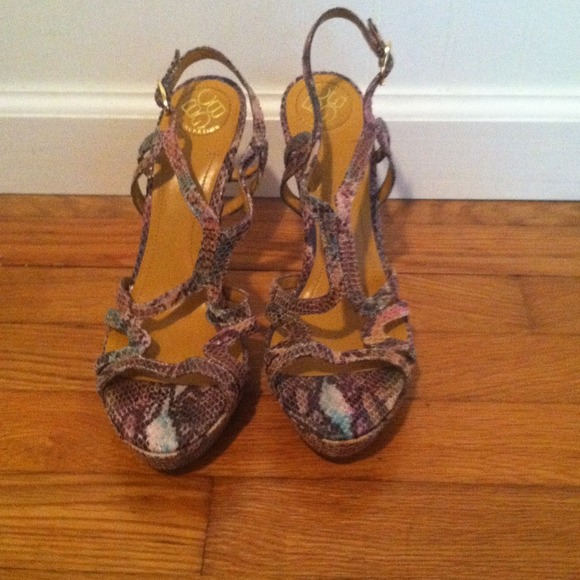 Faux Snake skin heels