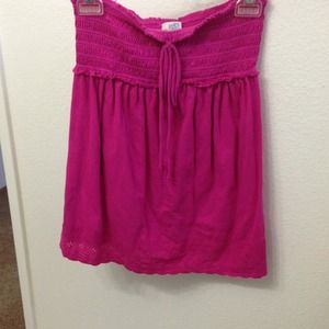 Pink tube top