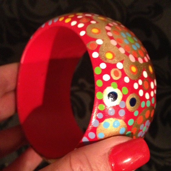 Painted Wooden Bangle