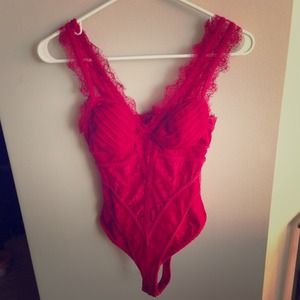 Bebe lace body suit