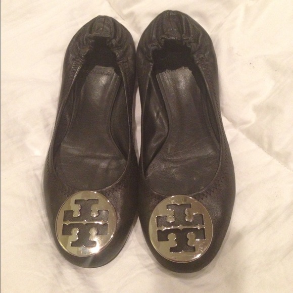 Authentic Black Tory Burch Ballet Flats
