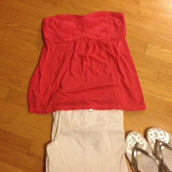 Adorable pink tube top from American Eagle NWT