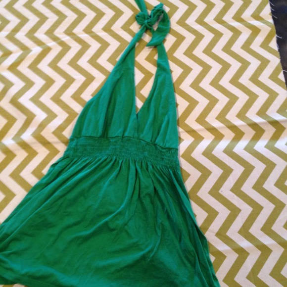 Green halter top. $15